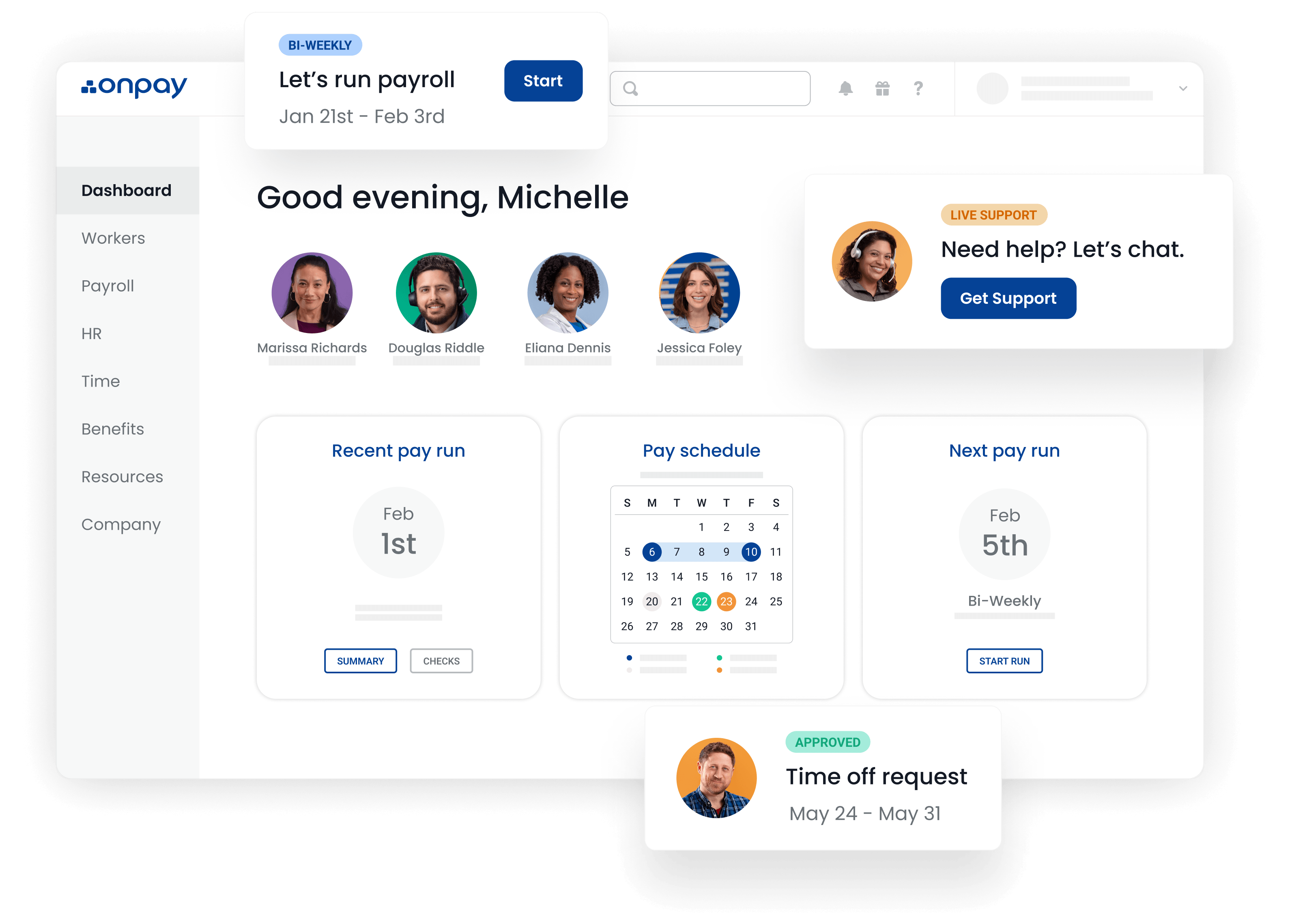 OnPay Dashboard