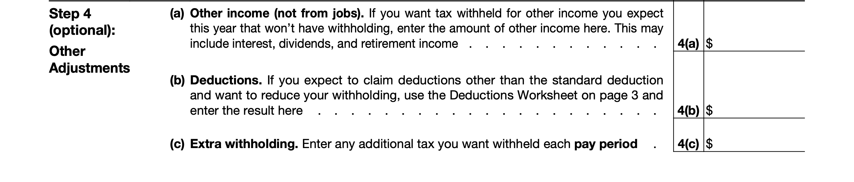 2021 Irs Form W 4 Simple Instructions Pdf Download 9052