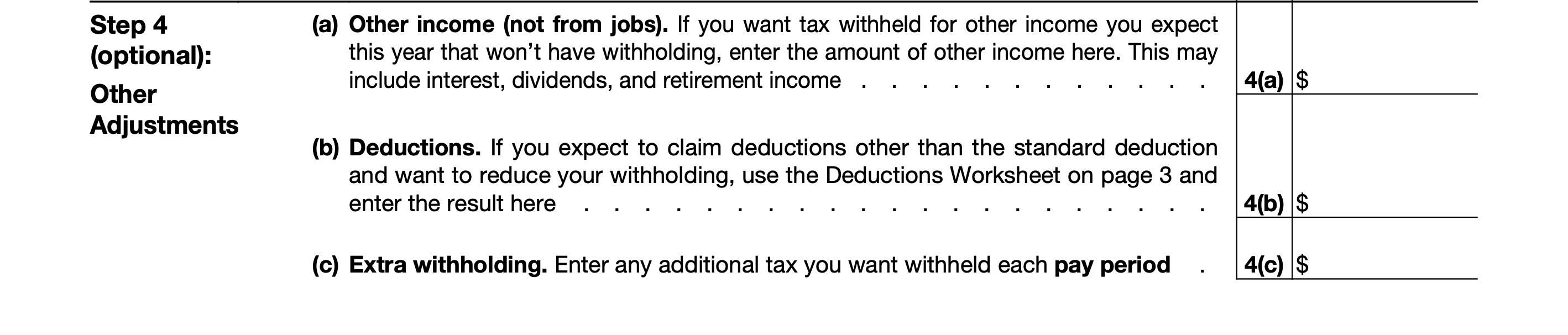 2021 Irs Form W 4 Simple Instructions Pdf Download