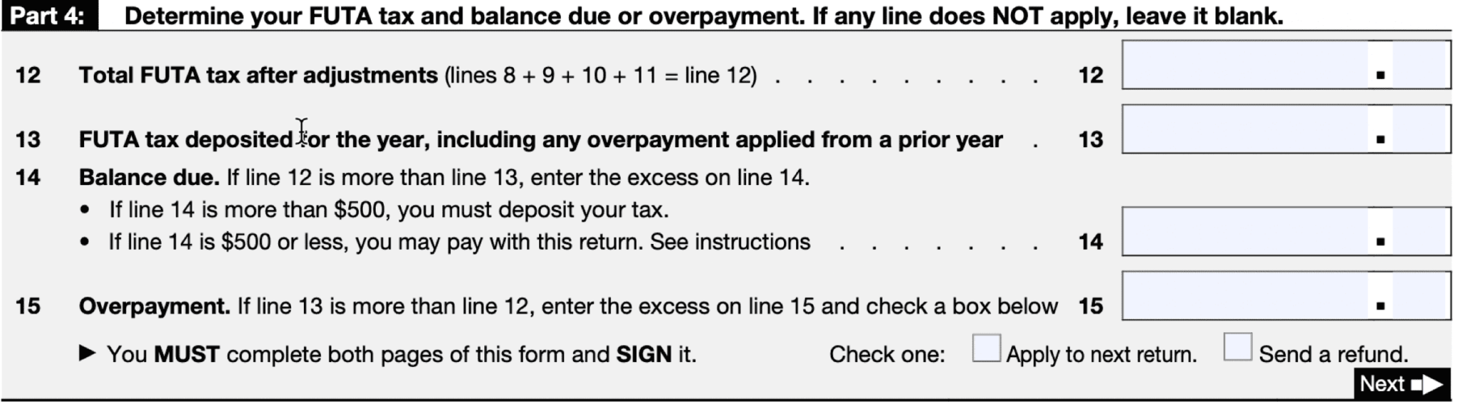 2023 form 940 mailing instructions