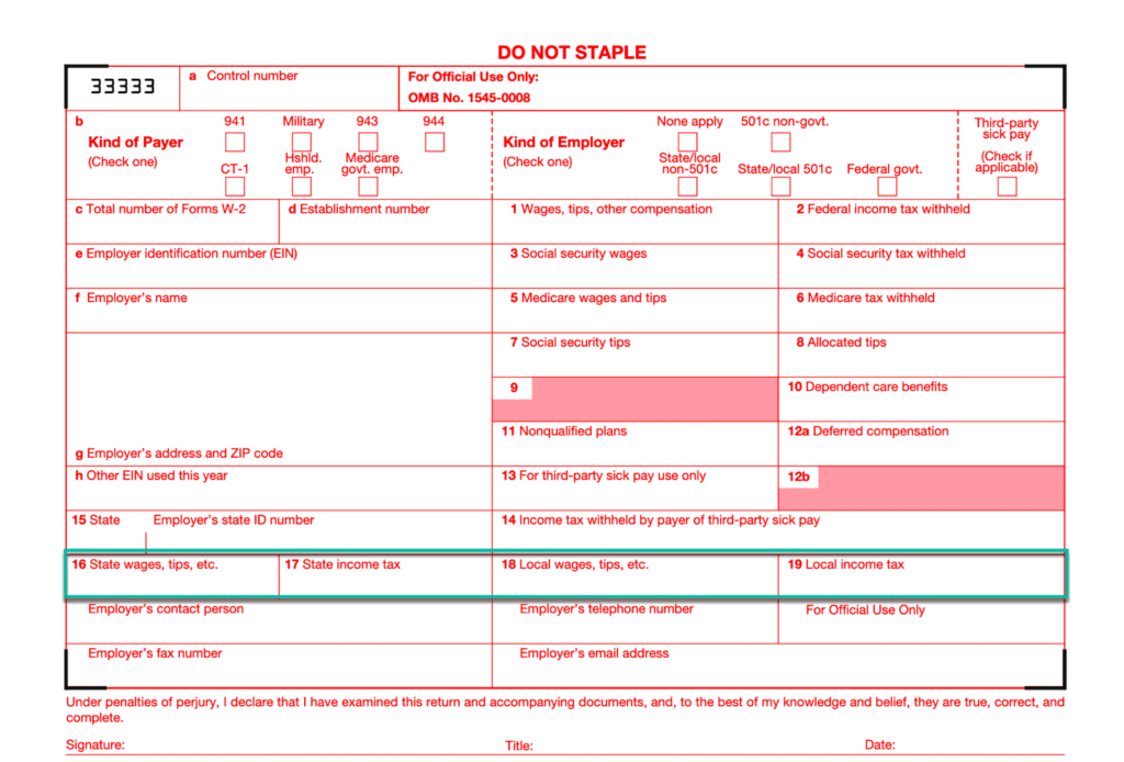 2023 IRS Form W 3 Simple Instructions PDF Download OnPay