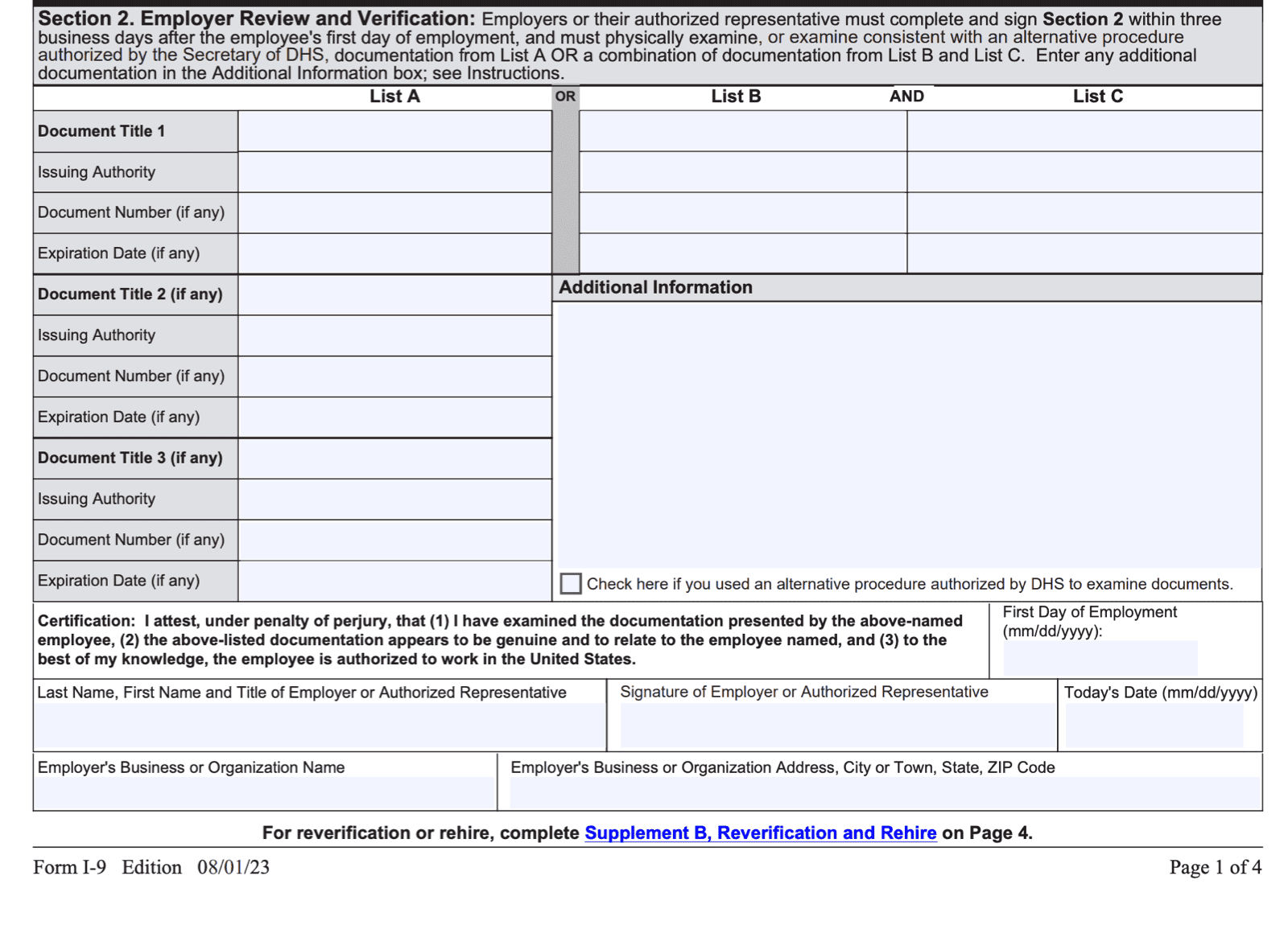 Form I-9 In 2024: Simple Instructions + PDF Download | OnPay