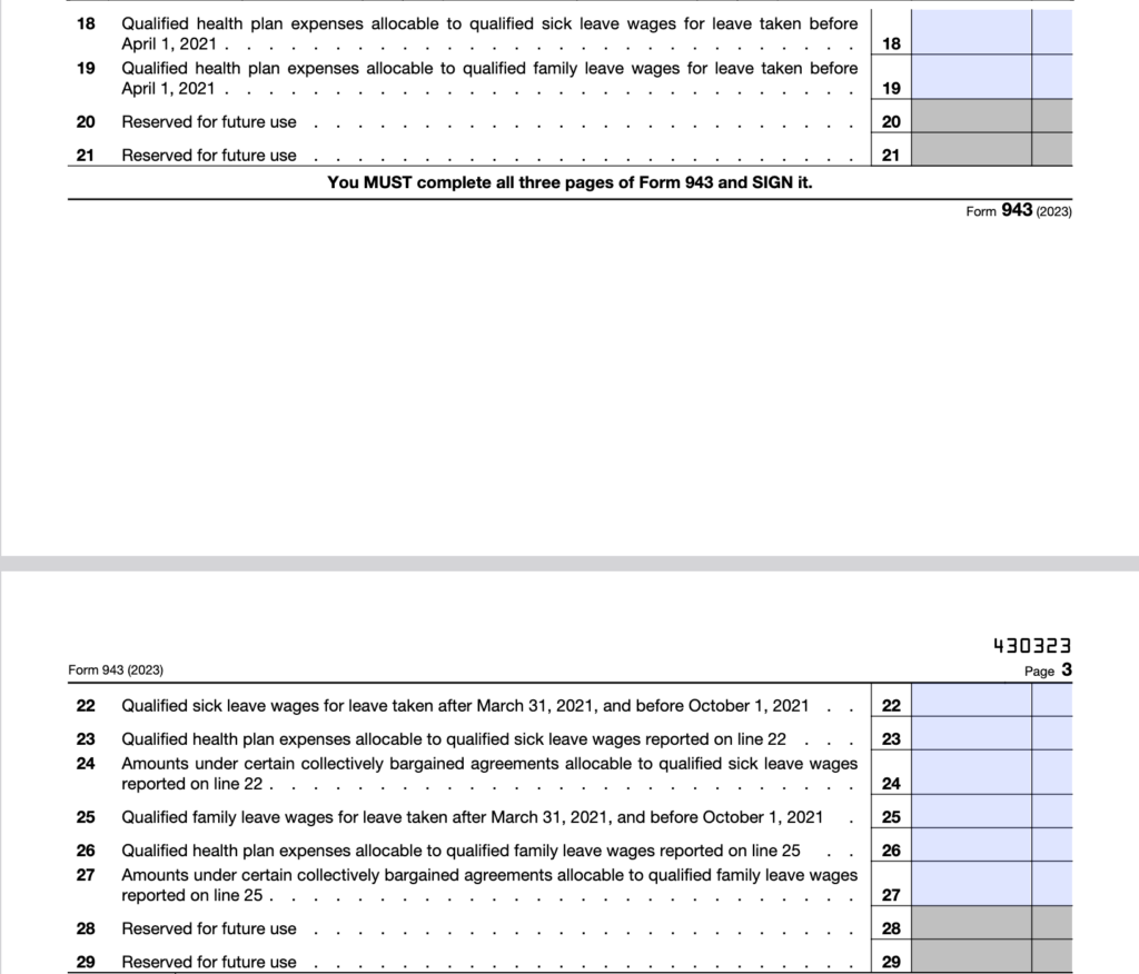 2024 IRS Form 943 Simple Instructions + PDF Download OnPay